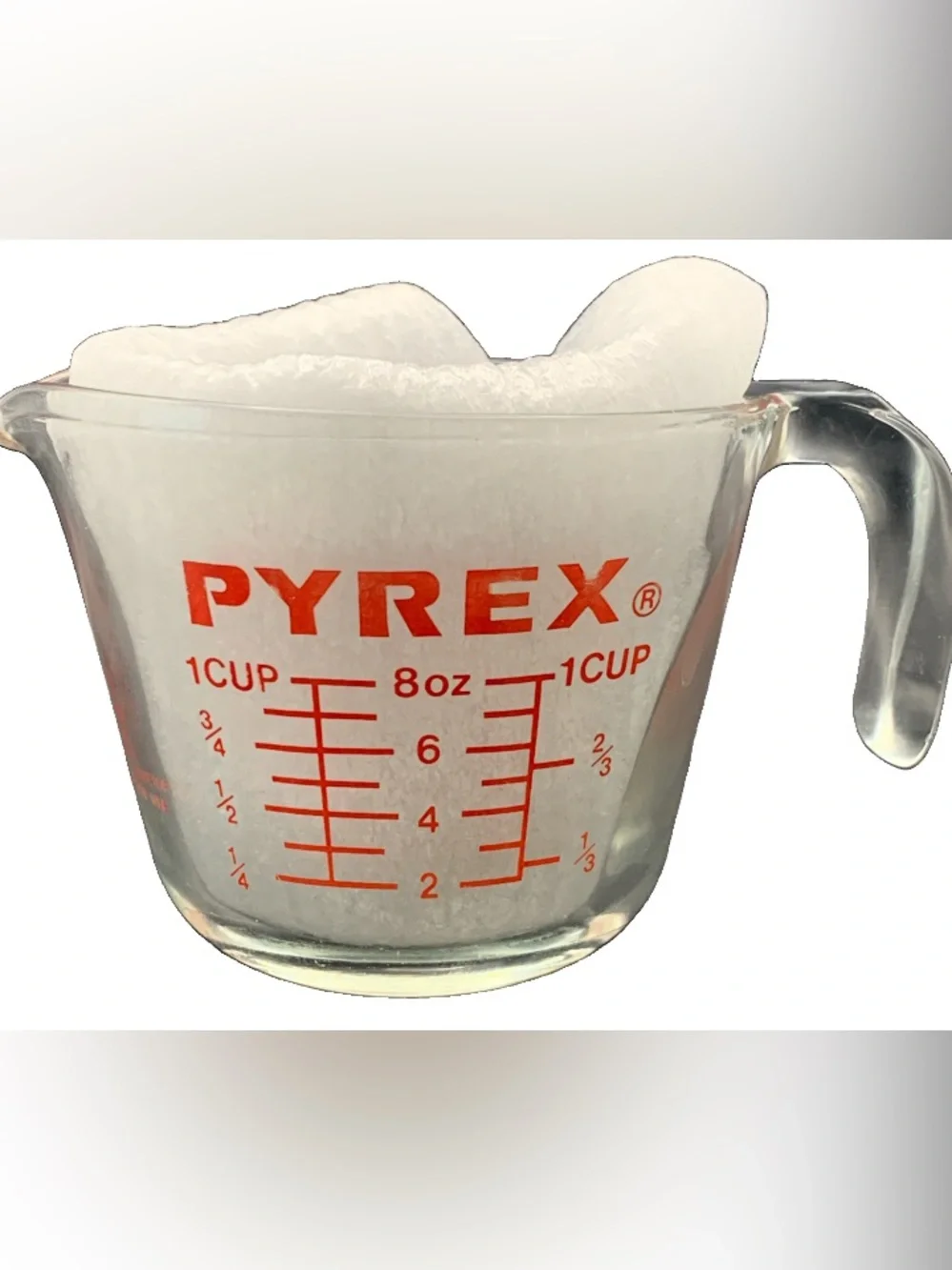Vintage Pyrex Corning Measuring Cup 1 Cup #508 Red Lettering Made in USA